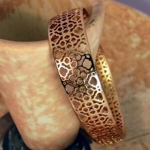 Kendra Scott Filigree Cuff Bracelet Rose Gold Tone